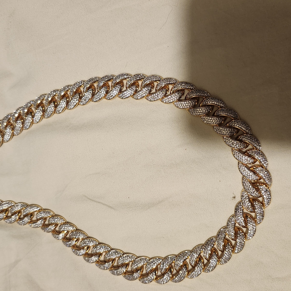 Gold and Silver Chain Necklace